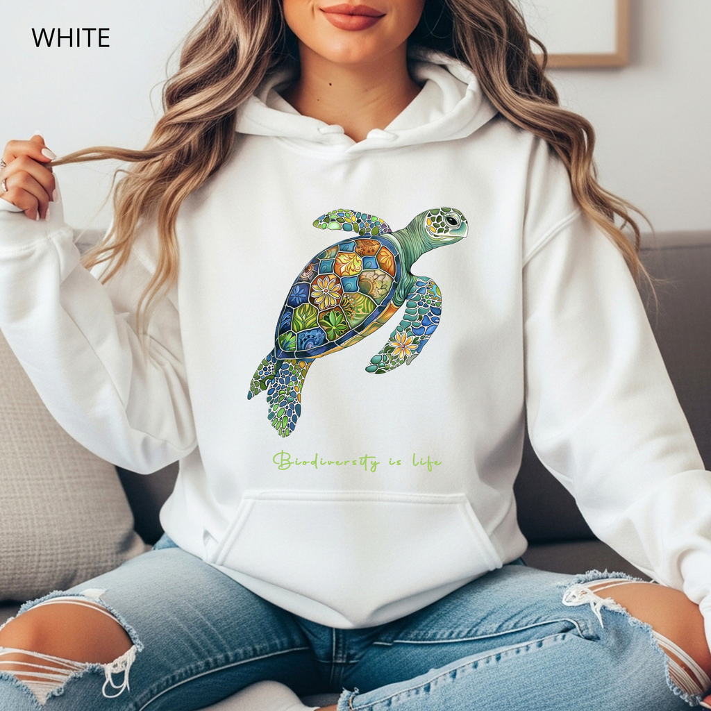 Sweat à Capuche - KNOP - Tortue Verte