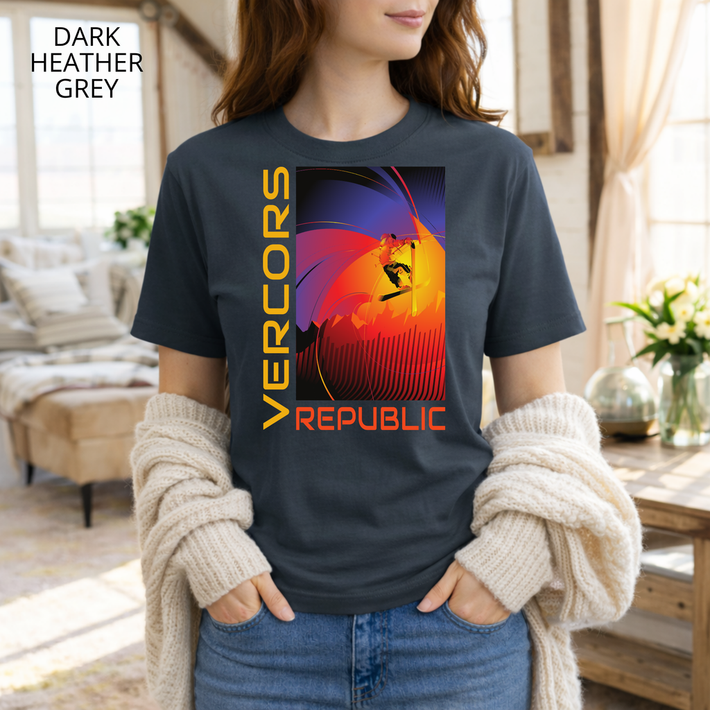 T-shirt unisexe en coton biologique - Skieur Acrobatique