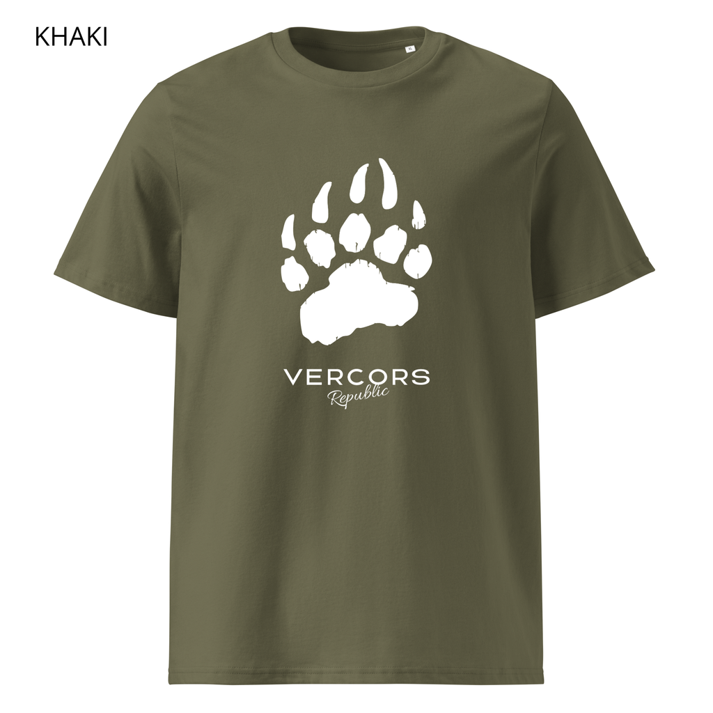 T-shirt unisexe en coton biologique - Griffes Larges Blanc