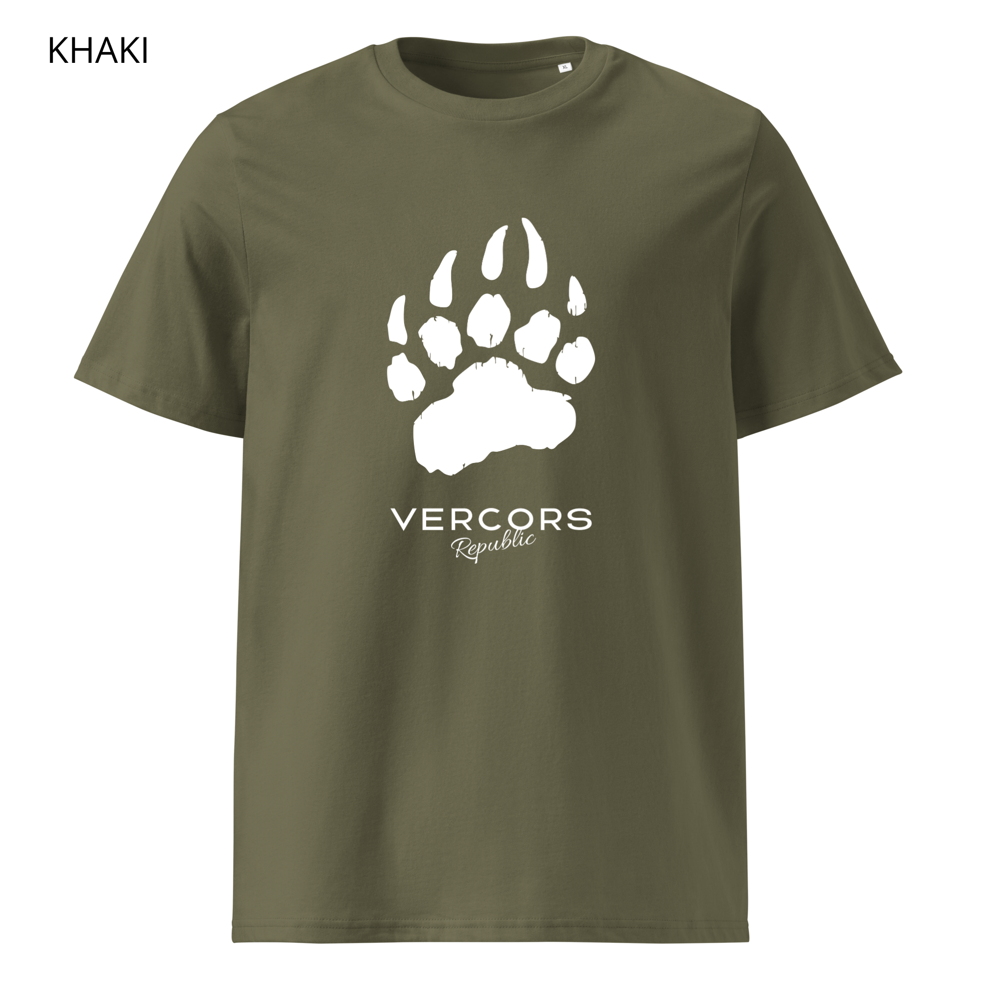 T-shirt unisexe en coton biologique - Griffes Larges Blanc