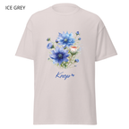 T-Shirt Classique Unisexe - KNOP - Bouquet de Grosses Fleurs Bleues