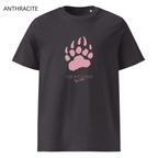T-shirt unisexe en coton biologique - Griffes Moyennes Rose