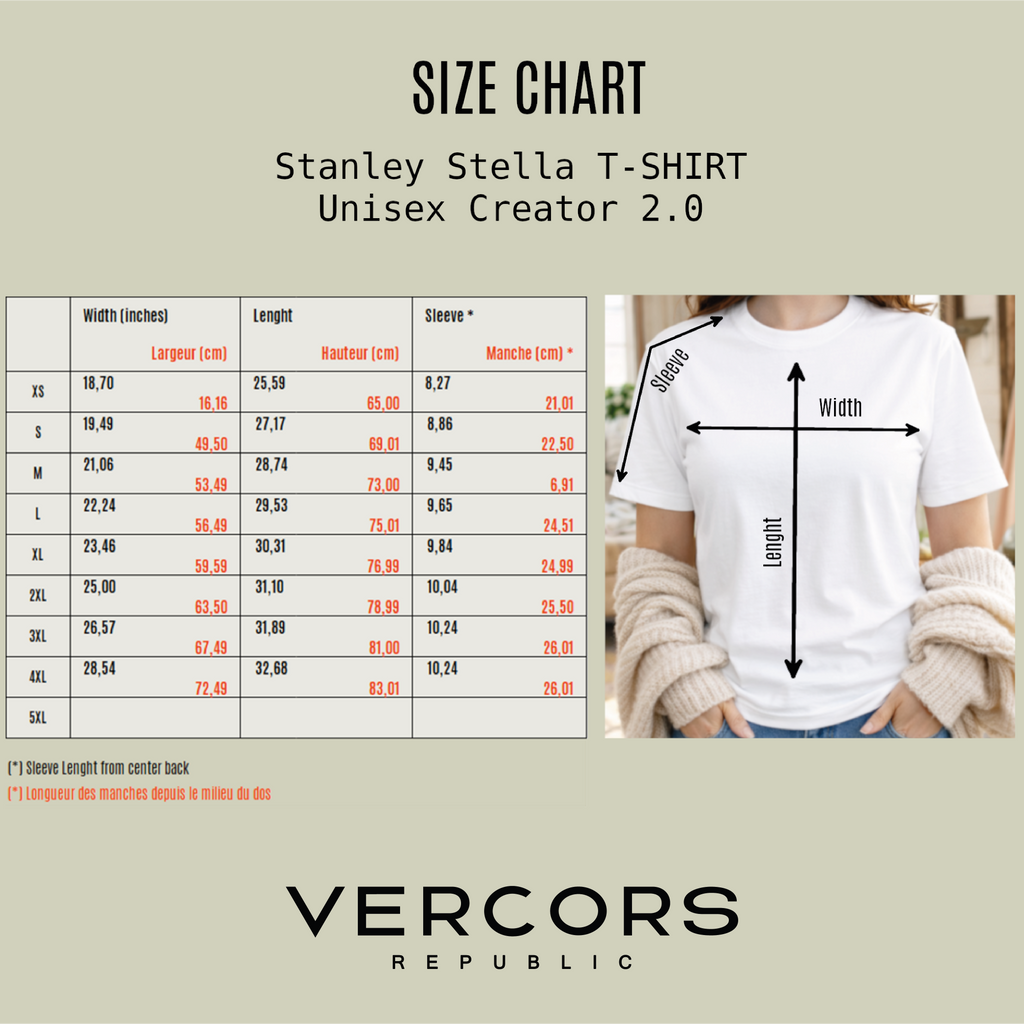 T-Shirt Unisexe en Coton Biologique - Explore Clair